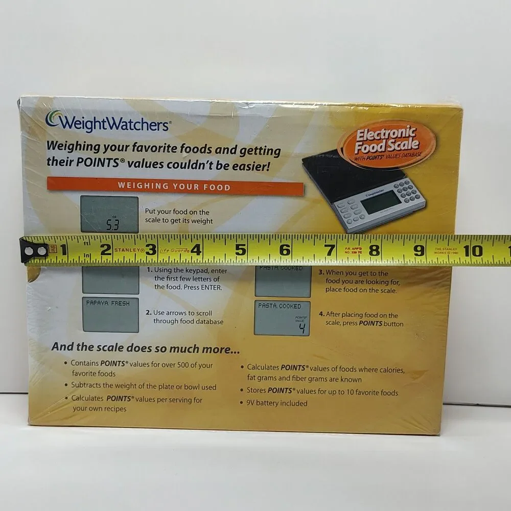 Weight Watchers Electronic Food Scale with Points Database Kitchen Scale NIB